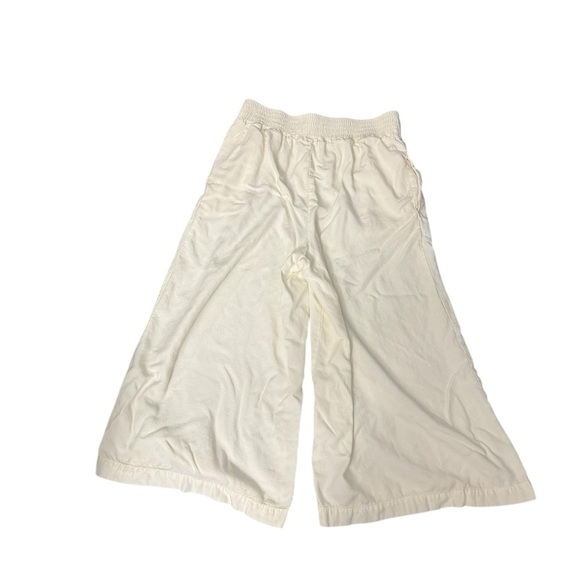 Anthropologie Cream Wide-Leg Oceanside Pants Size Medium - Picture 3 of 5